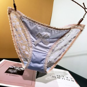 레이스 리본 시스루 삼각 팬티 Women's Underpants 뉴타임즈 D051C543