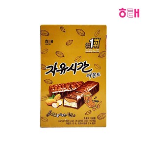 해태 자유시간 아몬드 초코바 36g x 12개입 (432g) 간식, 12개