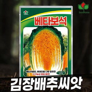 [씨드코리아]항암배추씨앗 김장배추씨앗 종자 잎이 얇고 엽수가 많은 고기능성함암배추 베타보석 200립, 1개