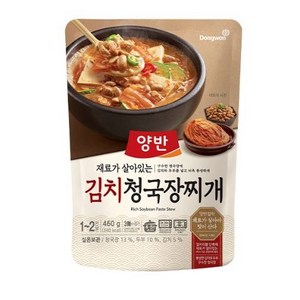 양반 김치 청국장찌개, 460g, 5개