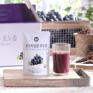 [김재식헬스푸드] 포도씨 담은 포도즙 100ml 50팩 x2박스 (총 100팩), 5L, 2개