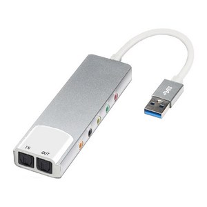USB 외부 오디오 변환기 외부 오디오 카드 5.1 채널 헤드폰 어댑터 사운드 카드 SPDIF PC 컴퓨터, [01] SILVER