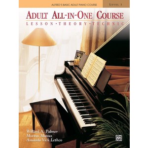 Alfed's Basic Adult All-In-One Couse Bk 1:Lesson * Theoy * Technic Comb Bound Book, Alfed's Basic Adult All-In-.., Palme, Willad A., Manus, M.., Alfed Music