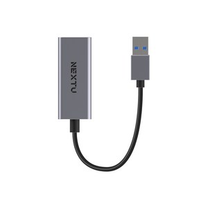 넥스트유 USB3.0 A타입 기가비트 케이블 일체형 랜포트 어댑터 노트북용, 3300GU3, 1개