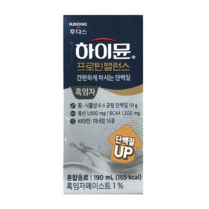 하이뮨 프로틴밸런스 흑임자 음료, 190ml, 24개