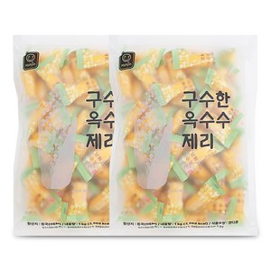 한진 구수한 옥수수 제리 대용량 젤리, 2개, 1kg