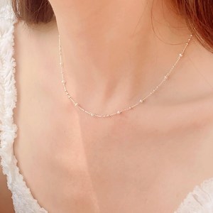 [16차재입고]고퀄 천연담수 진주목걸이 white pearl necklace