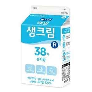 매일유업 생크림R 500ml (38%) *아이스박스 포장, 2개