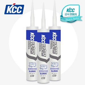 KCC 프리미엄 실리콘 SL8500(방수용)-백색 공식 판매 자동차 캠핑카 카라반 맥스팬 환기구 마감 산업용 실리카 저온 안전, 1개