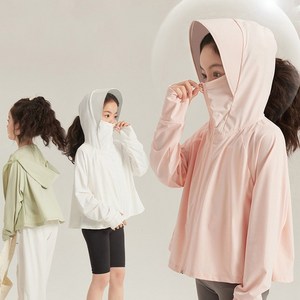 UPPERCUT 여아 자외선차단 바람막이 아동 키즈 주니어 윈드브레이커 경량 후드집업 아이돌 후드