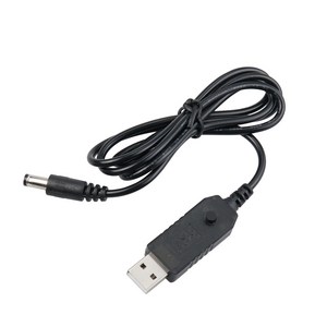 Coms USB DC 전원 승압 케이블 5V to 5V 9V 12V 1M IH748, 1개