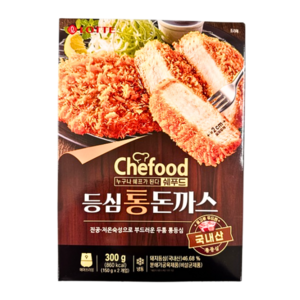 롯데 쉐푸드 통 등심 돈까스300g 4개, 300g