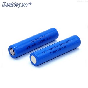 호환 LED 손전등용 충전식 이온 배터리 14650 3.7V 1100mah, [01] 3.7 볼트, [02] 2개, 2개