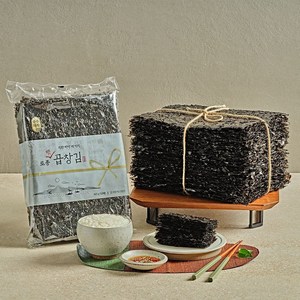 [순수해작] 토종 곱창김 특상 100매(160g+160g)/소비기한 25년 1월 4일, 2개, 100매, 160g