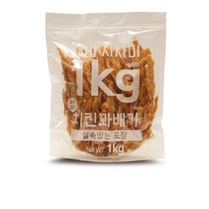 테비 사사미 대용량 강아지간식, 치킨꽈배기, 1kg, 1개