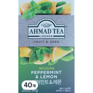 아마드티 페퍼민트 레몬 티, 1.5g, 20개입, 2개