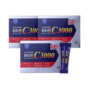 라이프케어 비타민C 3000 [100% 영국산], 300g, 3개