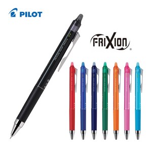 PILOT fixion 파이롯트 지워지는 볼펜 프릭션 포인트 노크 0.4mm, 0.4 LFPK-25S4-B 블랙