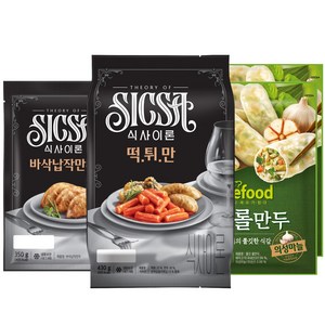 식사이론 떡튀만430g+바삭군만두350g+롤만두360g, 1개