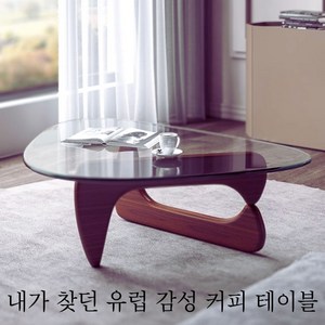 [카스피스] 북유럽 감성 커피테이블 티테이블, 월넛, 블랙