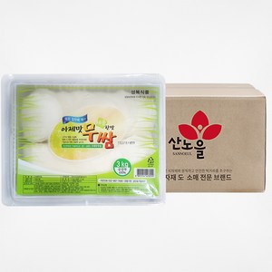 아제맛 흰 쌈무 1BOX(3kgX4개), 4개, 3kg