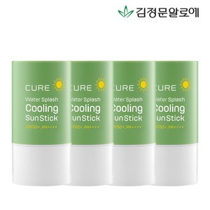 김정문알로에 라 센스 로에 큐어 워터 스플래쉬 쿨링 선스틱 제주에디션 SPF50+ PA++++, 23g, 4개