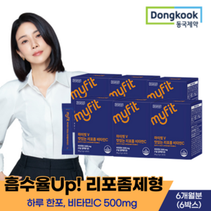 동국제약 마이핏 맛있는 리포좀 비타민C 28포 6박스, 56g, 6개