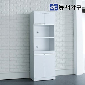 동서가구 케이화이트 600 렌지대 밥솥 선반 상부장 하부 수납장 DFAC5953, 화이트