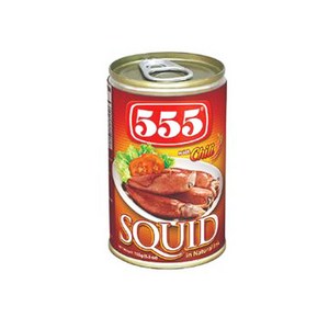 555 Squid Chili 스퀴드 칠리, 1개, 155g