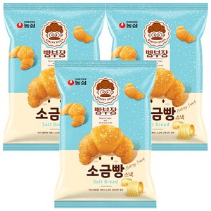 농심 빵부장 소금빵, 55g, 3개