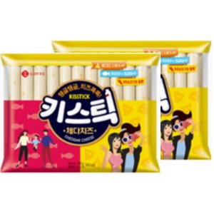 롯데웰푸드 키스틱 체다지즈 소시지, 550g, 2개