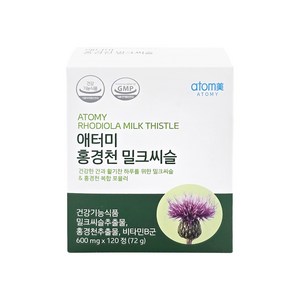 애터미 홍경천 밀크씨슬 600mg X 120정, 1개