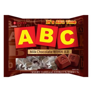 롯데웰푸드 ABC 초콜릿, 72g, 1개