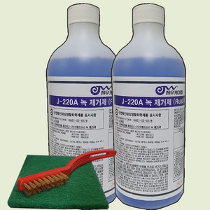 정우케미칼 녹제거제 J-220A 공구 스텐 금속 녹제거(1 000ML), 2개, 1L