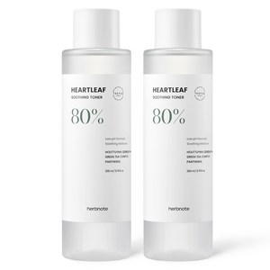 허브노트 어성초 80% 약산성 진정 토너, 200ml, 8개