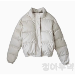 ZARA 겨울신상 여자 가죽 솜패딩 캐주얼 패딩점퍼 PU 8Y1108