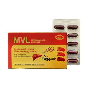 네이쳐스탑 MVL 폴리코사놀 12mg with 리버디톡스 35000mg 30캡슐, 1개, 30정