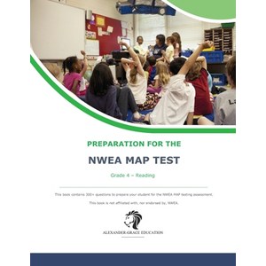 (영문도서) NWEA Map Test Pepaation - Gade 4 Reading Papeback, Independently Published, English, 9798877027589