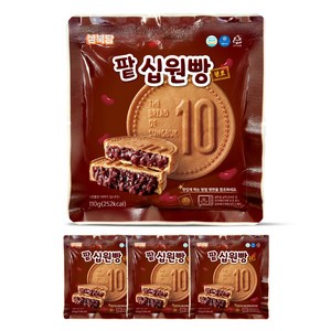 성북당 원조 십원빵 팥 맛 식사대용 아이간식, 110g, 3개