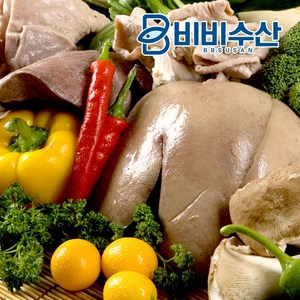 비비수산 쫄깃쫄깃 신선한 당일도축 내장 2kg, 1팩