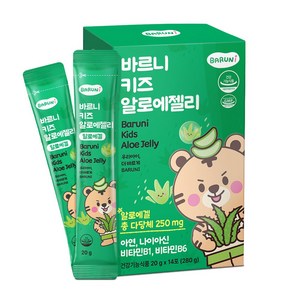 닥터다니엘 트리플 알로에겔 젤리 스틱 면역력 다당체 420mg 1박스 (20g x 14포), 1개, 20g