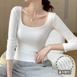 Moden Fashion 여성 슬림핏 긴팔티 스판 이너티 V13