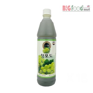 청솔 청포도 주스 835ml 음료베이스, 1개