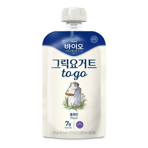 매일바이오 그릭요거트 투고 플레인 120g 6개입/냉장무배, 8개