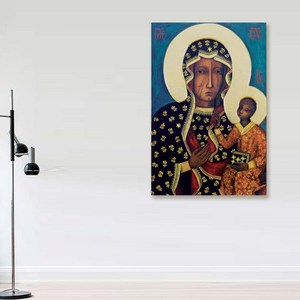 [캔버스액자] 블랙 마돈나 (쳉스토호바의 성모 마리아) Black Madonna of Czestochowa, 08x12inch (20.3x30.5x3cm)