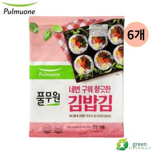 풀무원 김밥김 10p, 20g, 6개