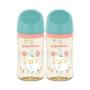 더블하트 모유실감 3세대 트윈팩 240ml 블루밍가든, 2개