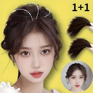 디올드 독보적인풍성함 머리뽕 뒤통수 정수리 후까시, 내추럴블랙(10cm), 2개