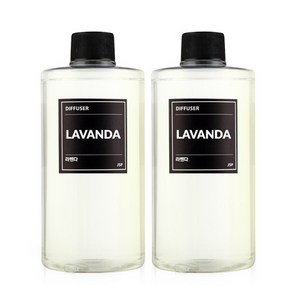 JSP디퓨저 1000ML(500ML1+1)리필액, 라벤더, 500ml, 2개