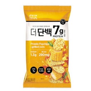 빙그레 더단백 군옥수수맛 팝칩 449g 단백질과자, 3개, 44g